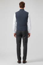 Men’s Sleeveless Zipper Knit Vest