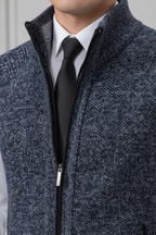 Men’s Sleeveless Zipper Knit Vest