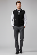 Men’s Sleeveless Zipper Knit Vest