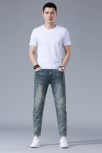 Men’s Slim Fit Jeans Casual Denim Trousers Everyday Wear