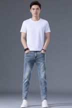 Men’s Slim Fit Jeans Casual Denim Trousers Everyday Wear