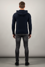 Men's Winter Knitted Hoodie Warm Chunky Knit Pullover