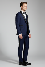 Men’s 3 Piece Tuxedo Suit Formal Wedding Tailored Evening Outfit