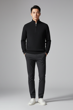 Men’s Wool Blend Quarter Zip Sweater