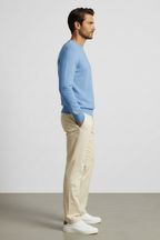 Men’s Lightweight Crew Neck Jumper Smart Casual Knitted Sweater