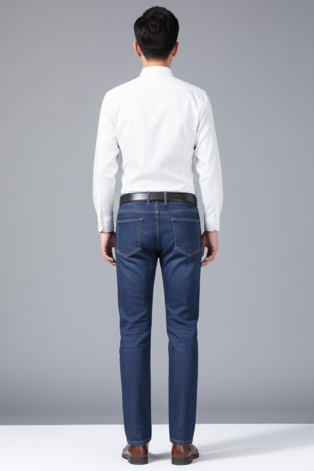 Men’s Straight Leg Jeans Classic Denim Trousers Everyday Wear