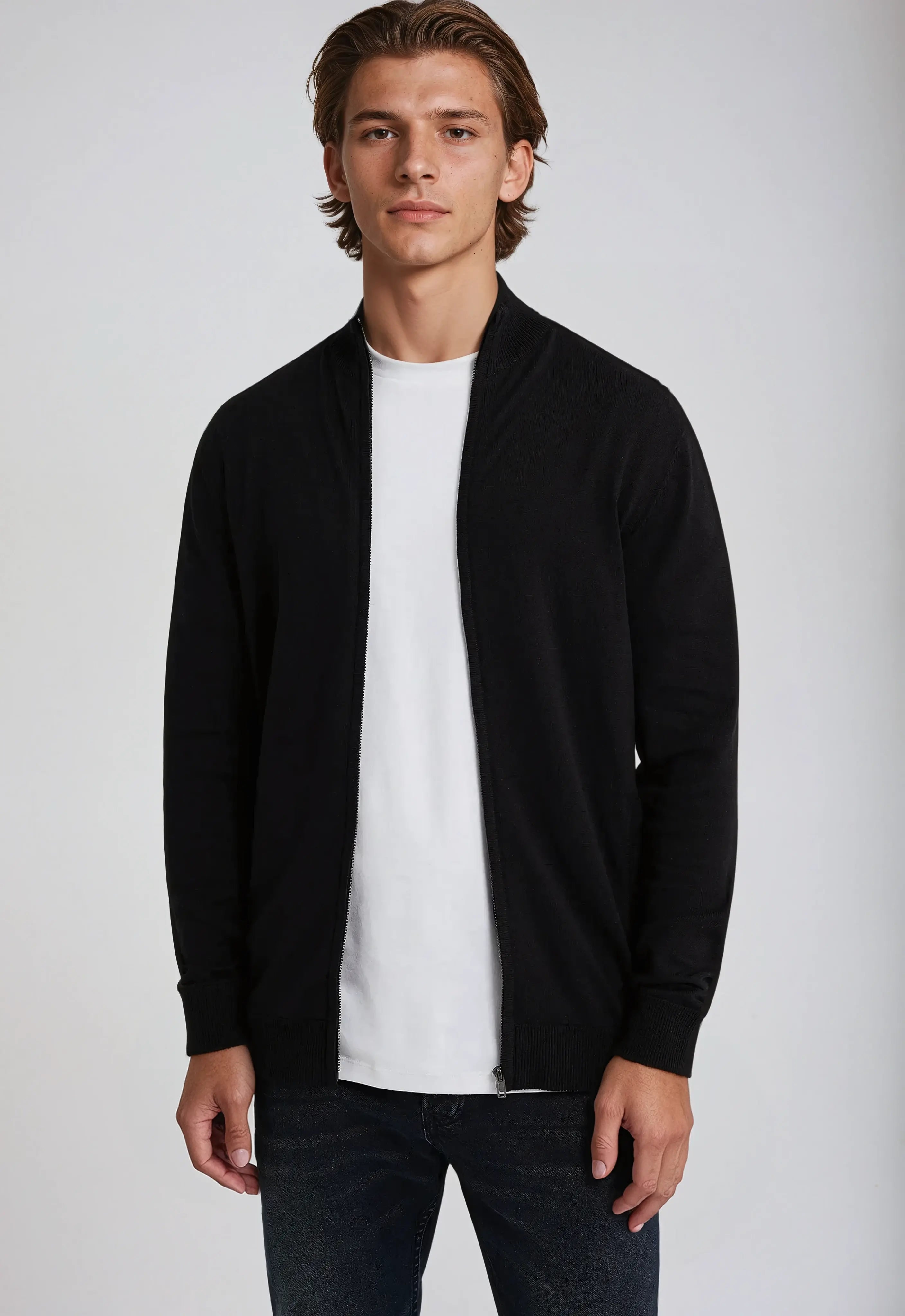Leo | Men's Full Zip Classic Sweatshirt
