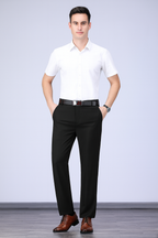 Men’s Smart Tailored Trousers Formal Work Dress Pants