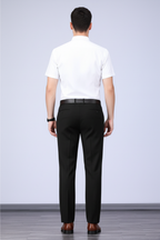 Men’s Smart Tailored Trousers Formal Work Dress Pants