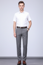 Men’s Smart Tailored Trousers Formal Work Dress Pants