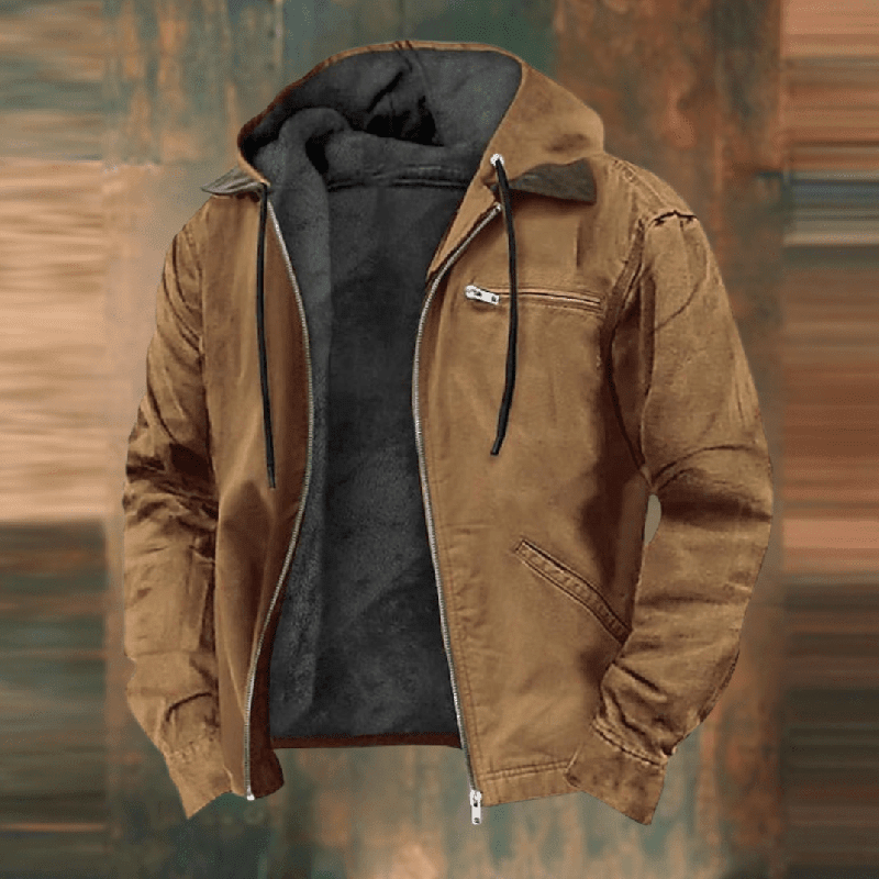 Earl | Men's Hooded Zip-Up Insulated Winter Jacket