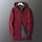 Samuel | Men’s Long Hooded Winter Overcoat