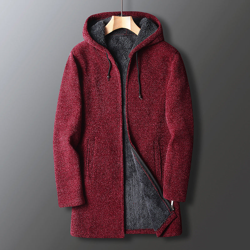 Samuel | Men’s Long Hooded Winter Overcoat