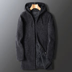 Samuel | Men’s Long Hooded Winter Overcoat