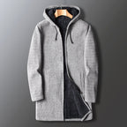 Samuel | Men’s Long Hooded Winter Overcoat