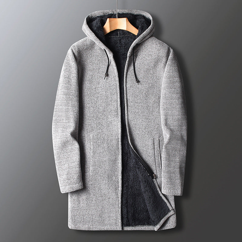 Samuel | Men’s Long Hooded Winter Overcoat