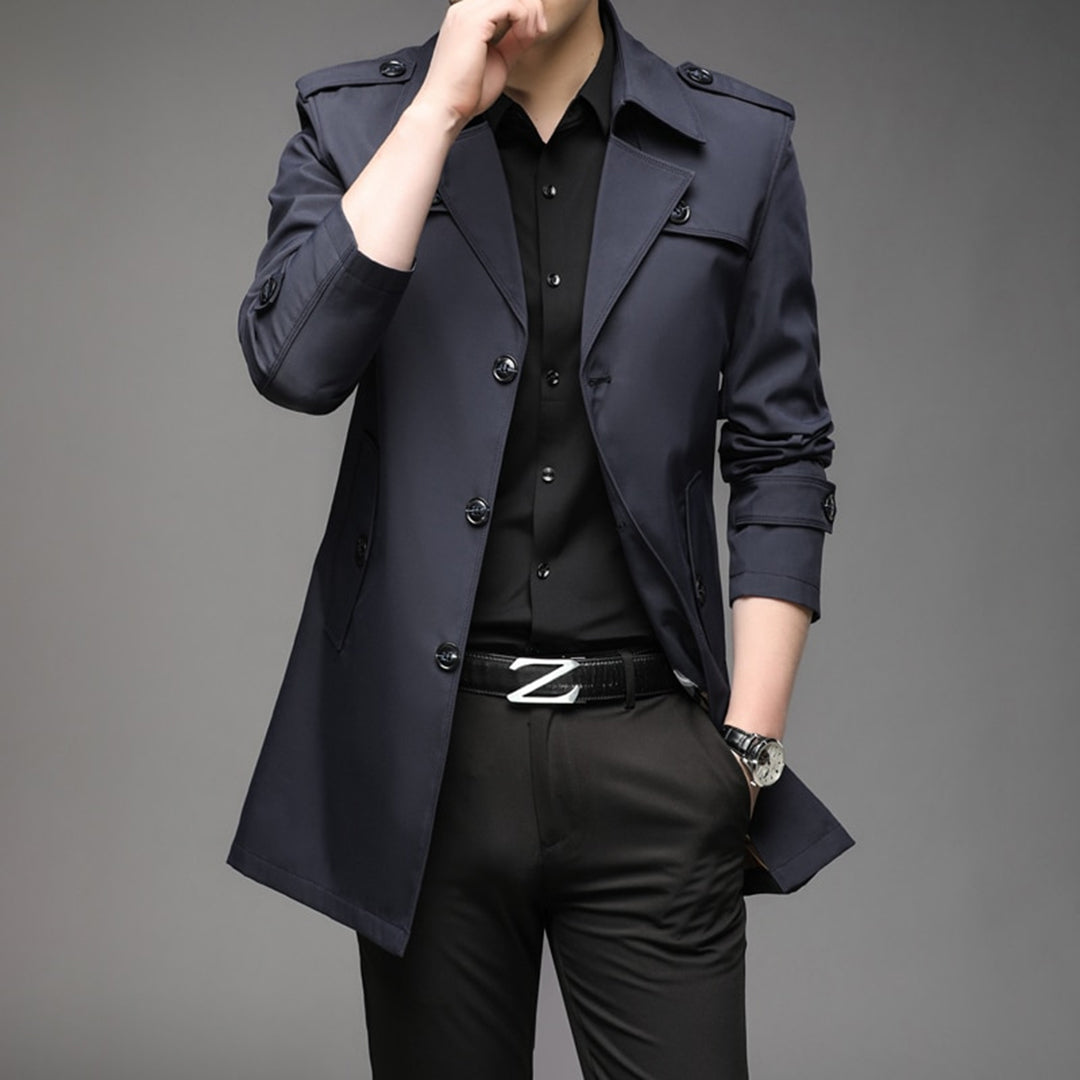 Sebastian | Men's Double Breasted Classic Trench Coat