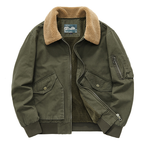 Men’s Sherpa Lined Bomber Jacket Winter Warm Fleece Collar Coat