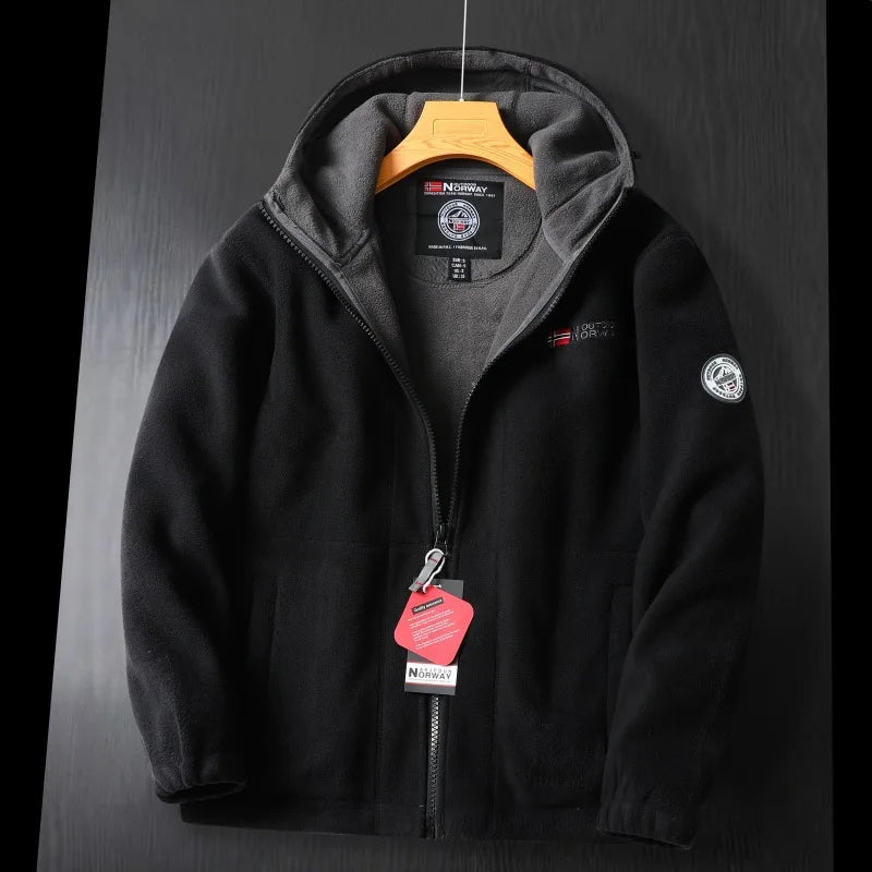 Paolo | Men's Hooded Outdoor Warm Fleece Jacket