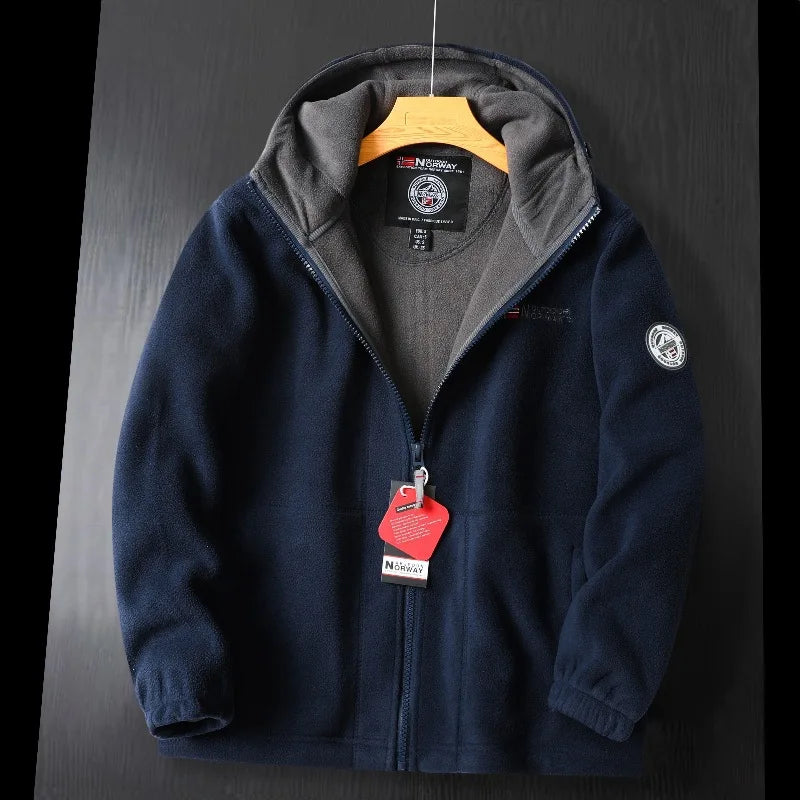 Paolo | Men's Hooded Outdoor Warm Fleece Jacket