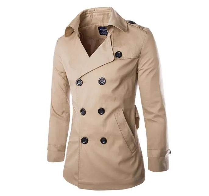 Noah | Men's Double Breasted Fall Trench Coat