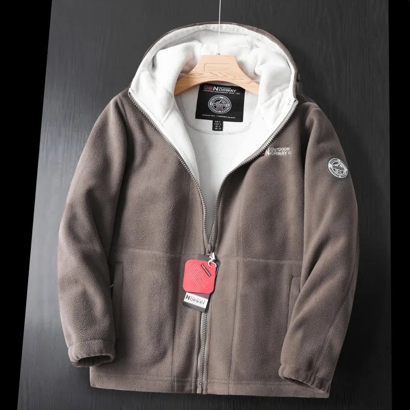 Paolo | Men's Hooded Outdoor Warm Fleece Jacket