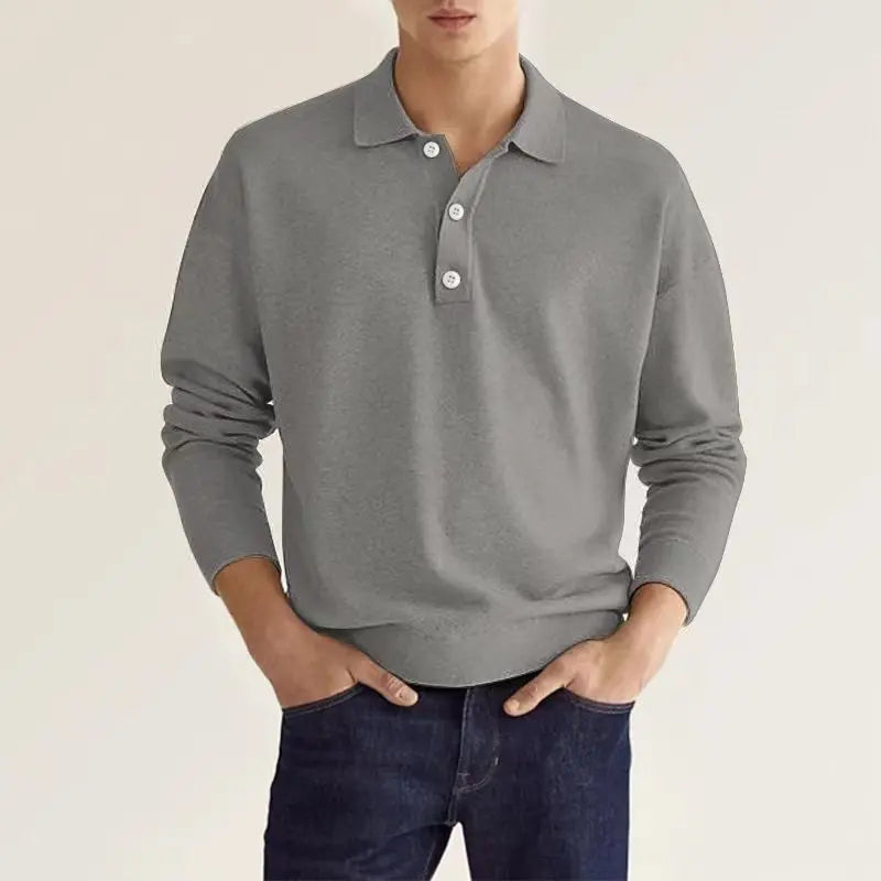 Lucas | Men's Minimal Long Sleeve Button Shirt