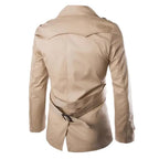 David | Men's Double Breasted Fall Trench Coat