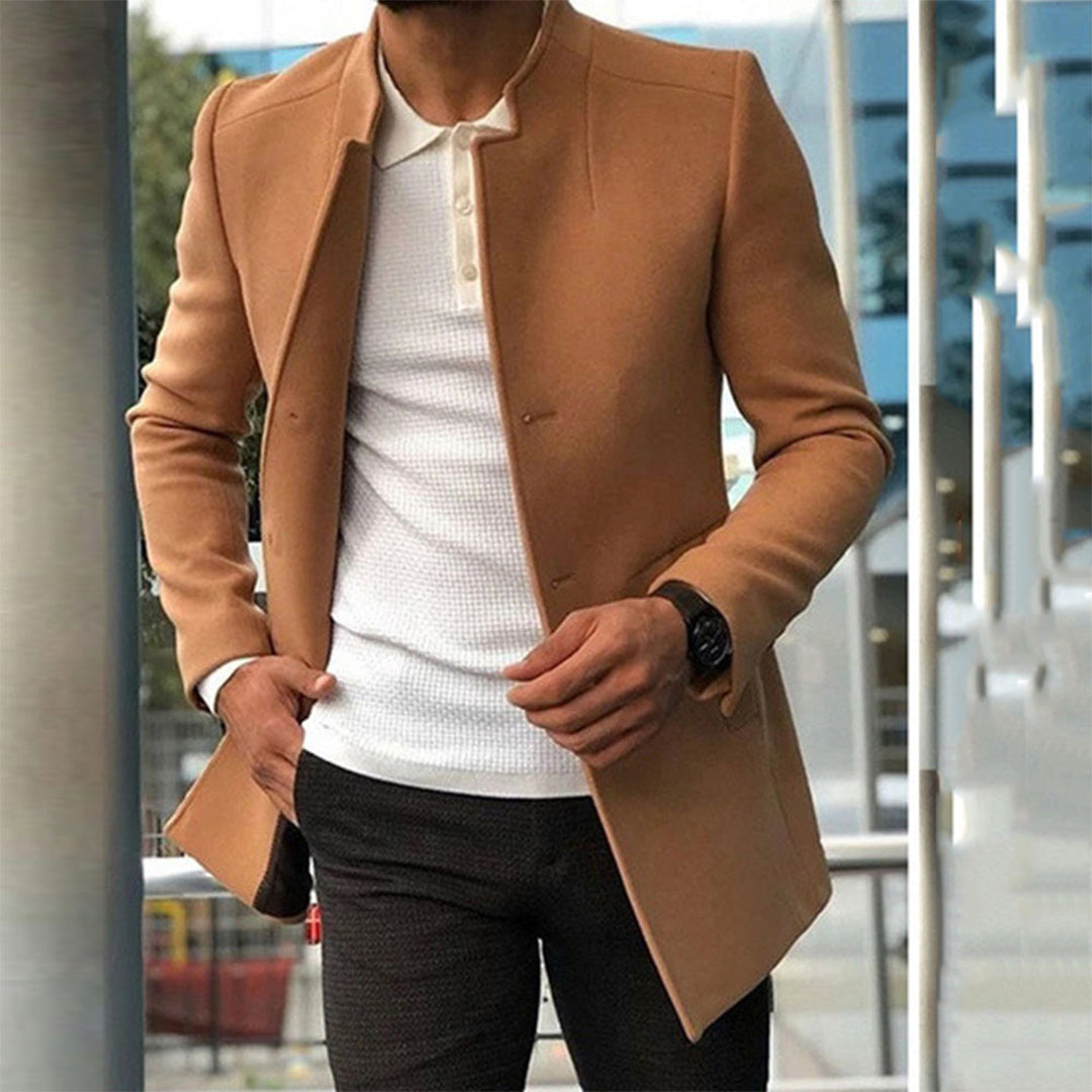 Caleb | Men’s Slim Fit Casual Long Jacket