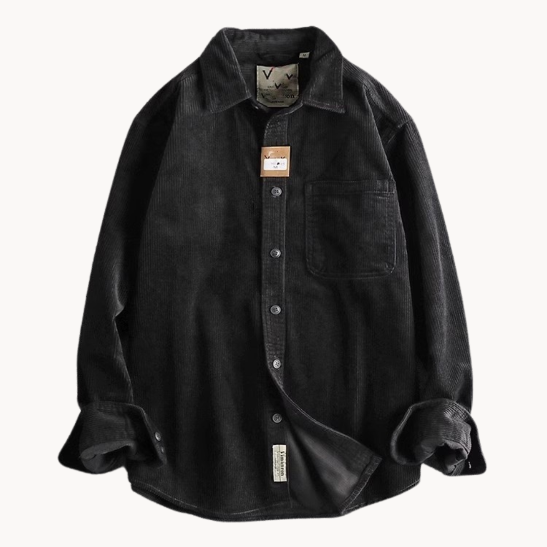 Alfred | Men’s Casual Corduroy Long Sleeve Shirt