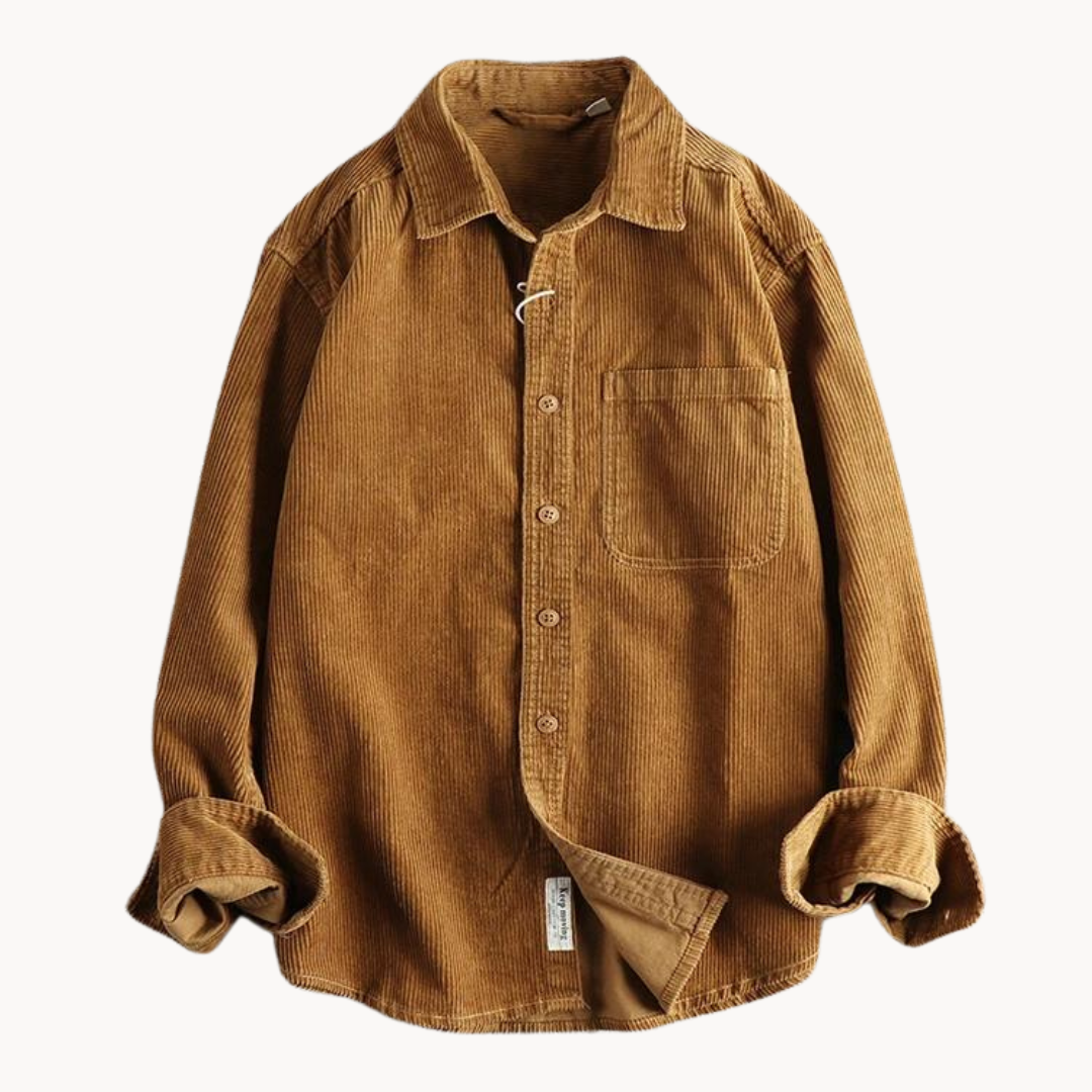 Alfred | Men’s Casual Corduroy Long Sleeve Shirt
