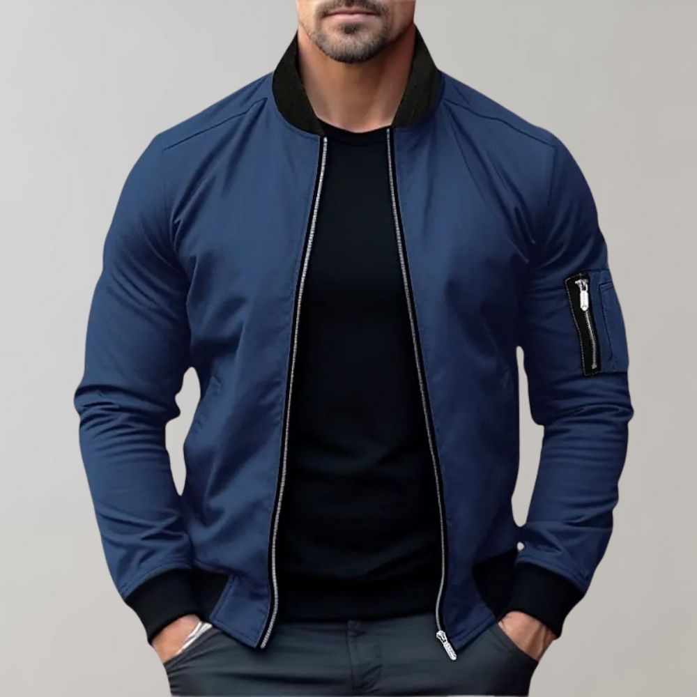 Stanley | Men's Slim Zip-Up Bomber Jacket with Side Pockets