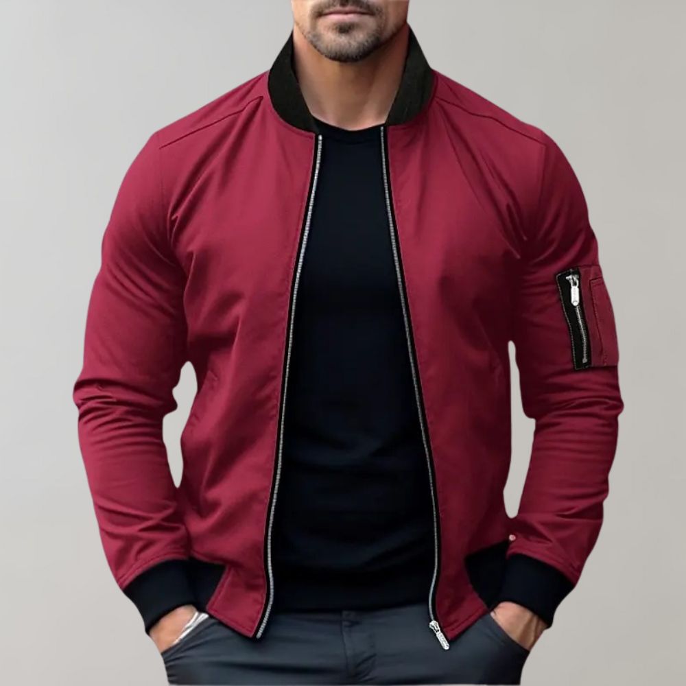 Stanley | Men's Slim Zip-Up Bomber Jacket with Side Pockets