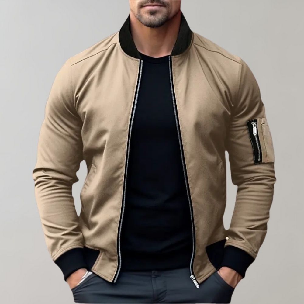 Stanley | Men's Slim Zip-Up Bomber Jacket with Side Pockets