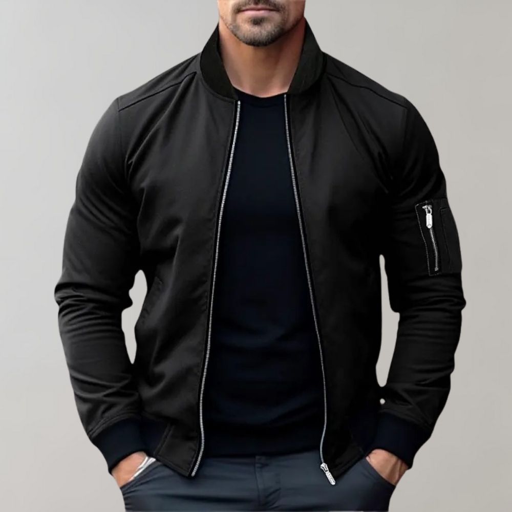Stanley | Men's Slim Zip-Up Bomber Jacket with Side Pockets