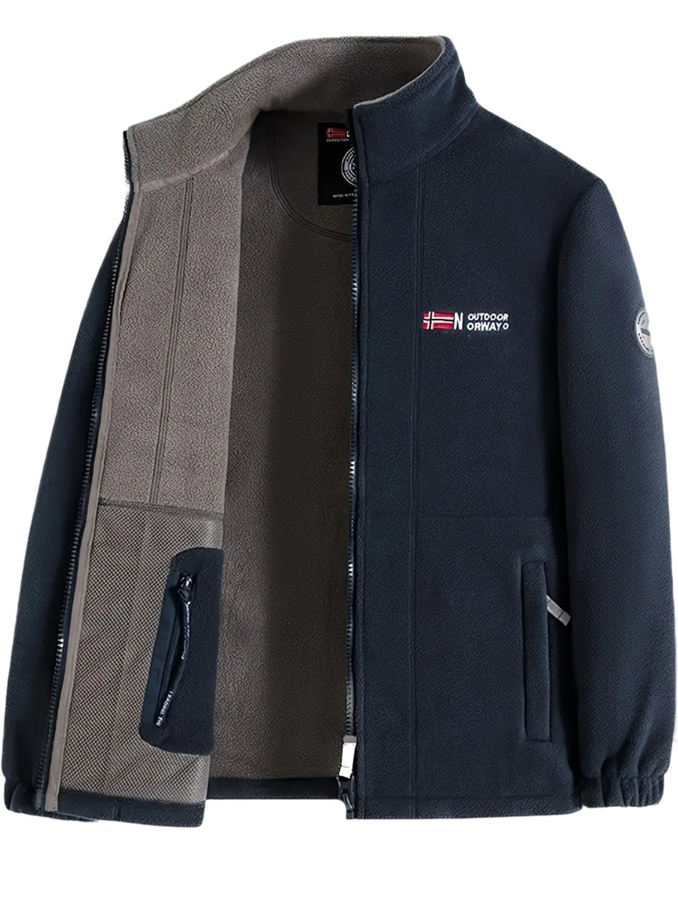 Maverick | Men's Slim Zip-Up Bomber Jacket with Storage