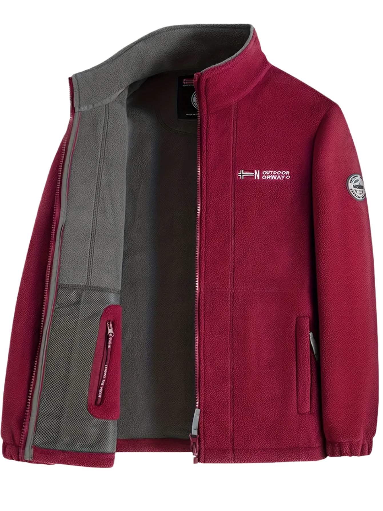 Maverick | Men's Slim Zip-Up Bomber Jacket with Storage