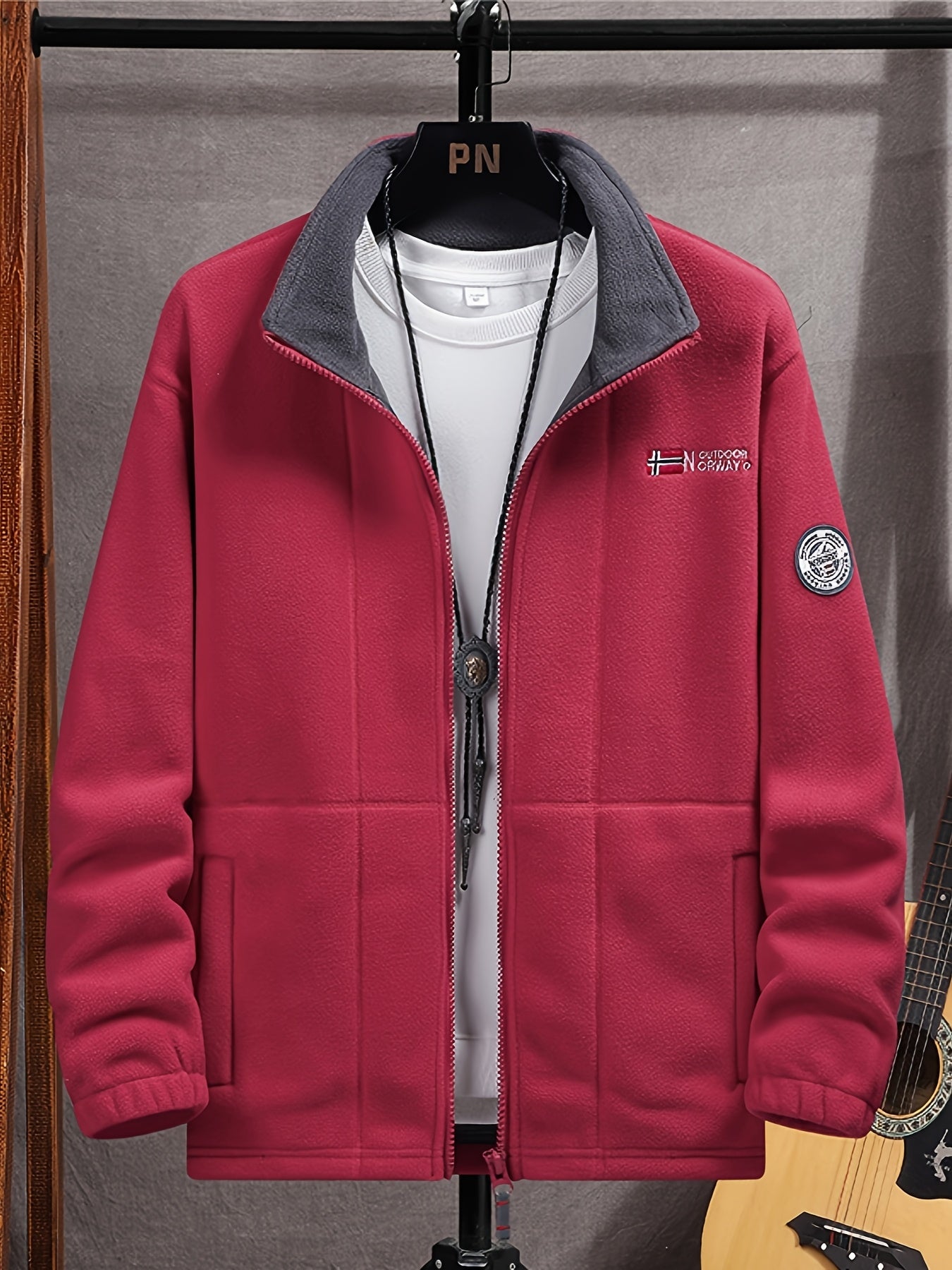 Maverick | Men's Slim Zip-Up Bomber Jacket with Storage