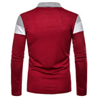 The Fairdale Striped Long Sleeve Polo Shirt for Men