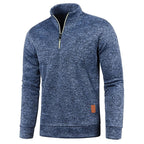 Men’s Half Zip Fleece Jumper Warm Winter Pullover Casual Knitwear