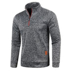 Men’s Half Zip Fleece Jumper Warm Winter Pullover Casual Knitwear