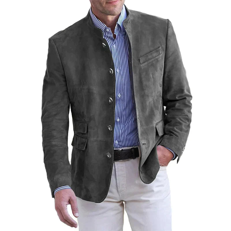 George | Men’s Lightweight Mandarin Collar Tailored Blazer