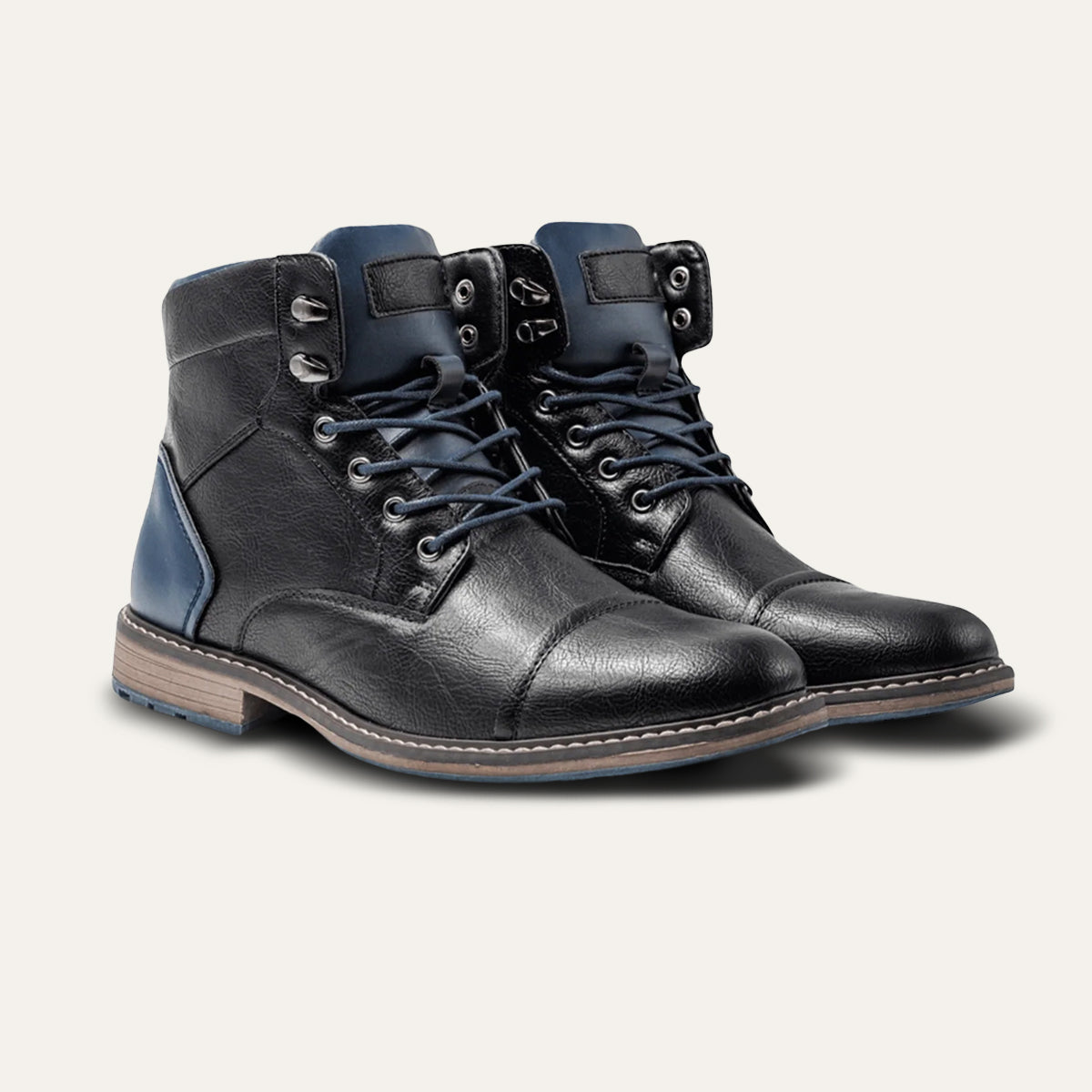 Men’s Premium Vintage Leather Boots Classic Lace Up Ankle Design
