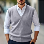 Adam | Men's V-Neck Office Wear Vest