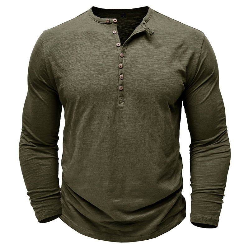 Jack | Men’s Long Sleeve Henley Button Shirt