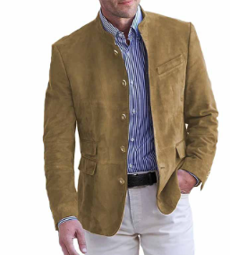 George | Men’s Lightweight Mandarin Collar Tailored Blazer