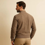 Men’s Suede Look Zip Up Jacket Casual Lightweight Bomber Coat