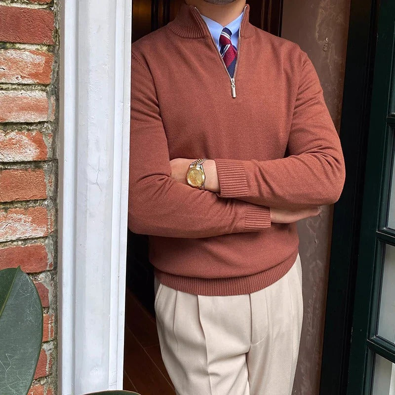 The Bronx Modern Quarter Zip Jumper for Men