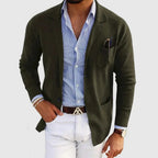 Men’s Smart Blazer with Shirt Set Casual Tailored Outfit