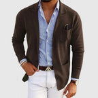 Men’s Smart Blazer with Shirt Set Casual Tailored Outfit